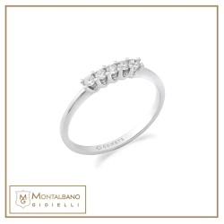 Fedina 5 Pietre ANB 2730 | Diamanti Comete Gioielli